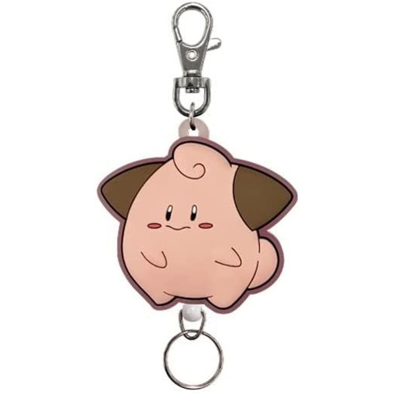 SK JAPAN Pokemon Rubber Reel Keychain – Cleffa