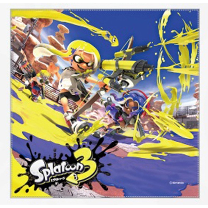 Sun Art Handkerchief Splatoon 3 Characters Yellow
