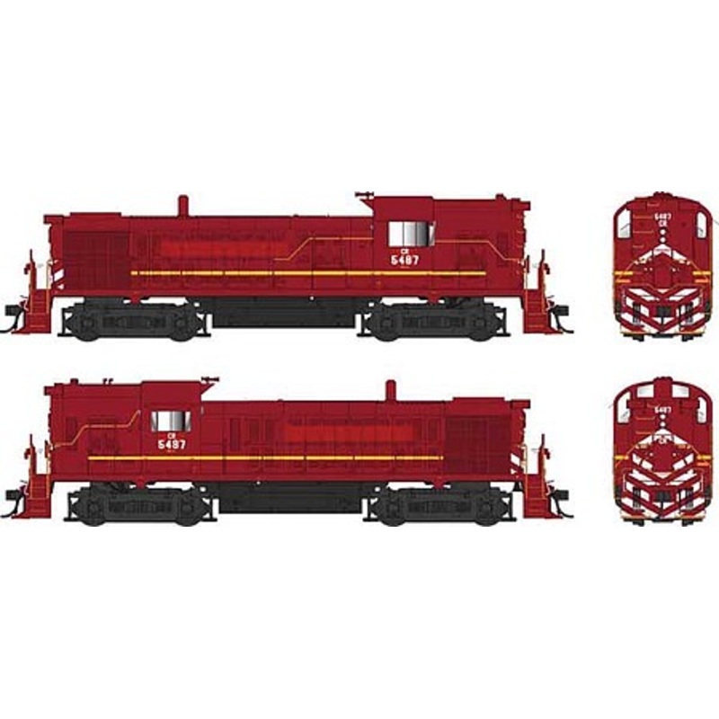 ALCo RS-3 DCC Conrail Late Red Patch 5487