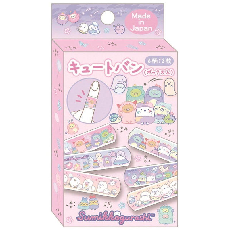 San-x Sumikko Gurashi Band-Aid Box Ghost Night Park Pink