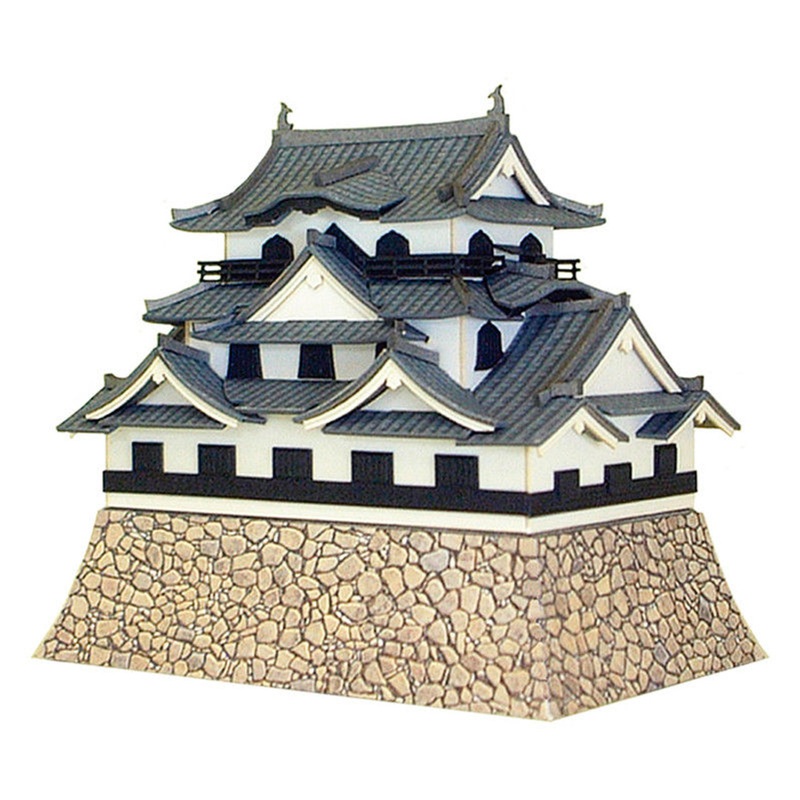 Sankei MK04-04 Hikone Castle 1/300 Scale Miniature Art Paper Kits Paper Kits