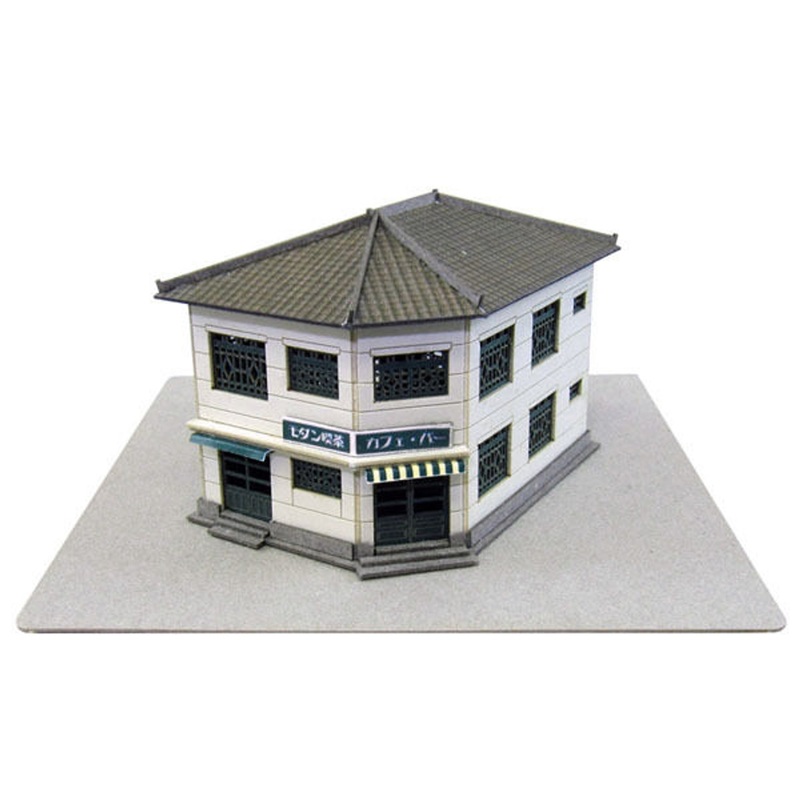 Sankei MP01-47 Cafe (Coffee Shop) 1/220 Z Scale Paper Kits