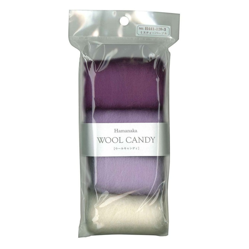 Hamanaka H441-120-3 Wool Candy 4 Color Set Misty Purple