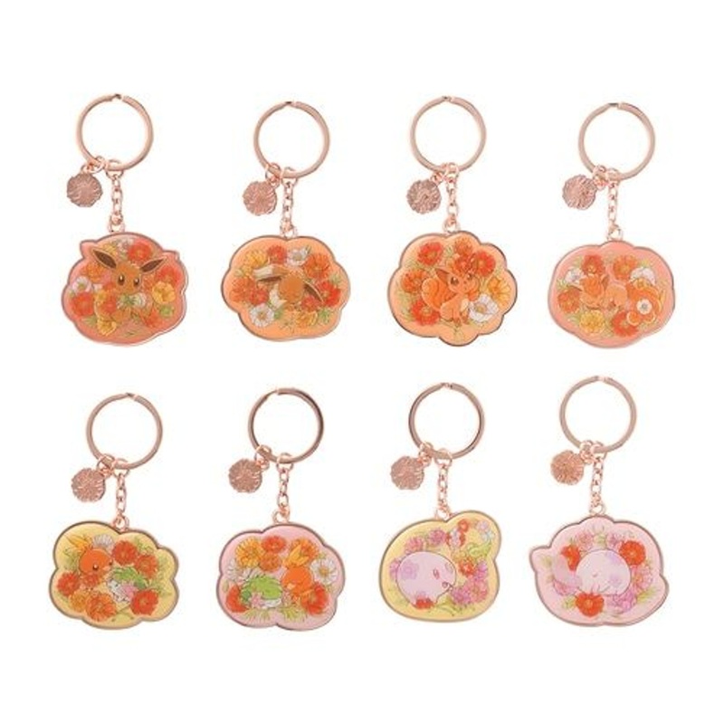 Pokemon Center Original Metal Keyring Collection Fleur de Coquelicot
