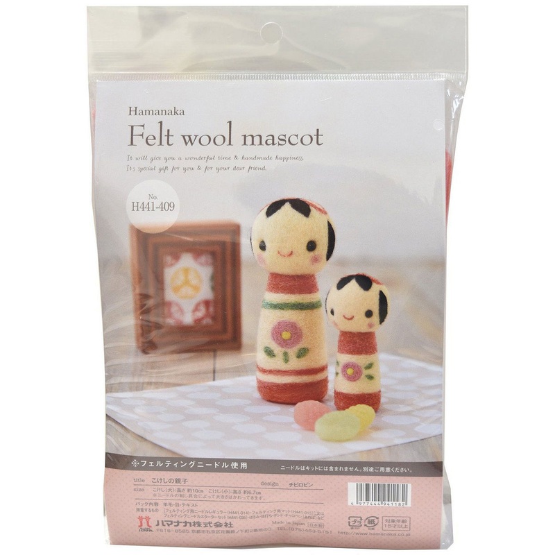 Hamanaka H441-409 Felt Wool Mascot Japanese Jizo Kit
