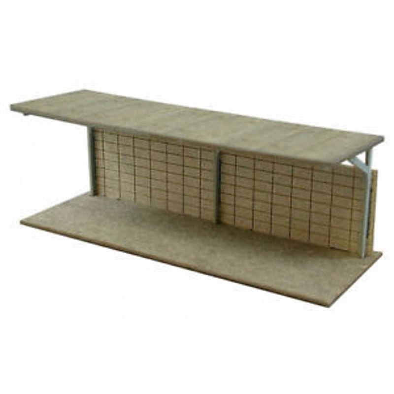 Sankei MP04-34 Parking Lot for Bicycles 1/150 N Scale Paper Kits