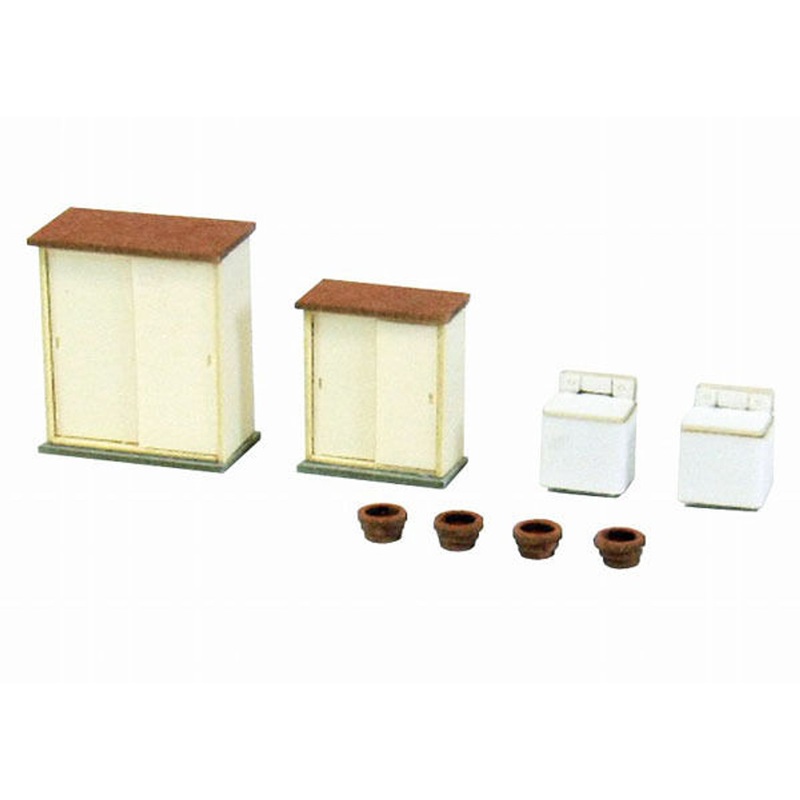Sankei MP04-81 Japanese House Accessories B 1/150 N Scale Paper Kits