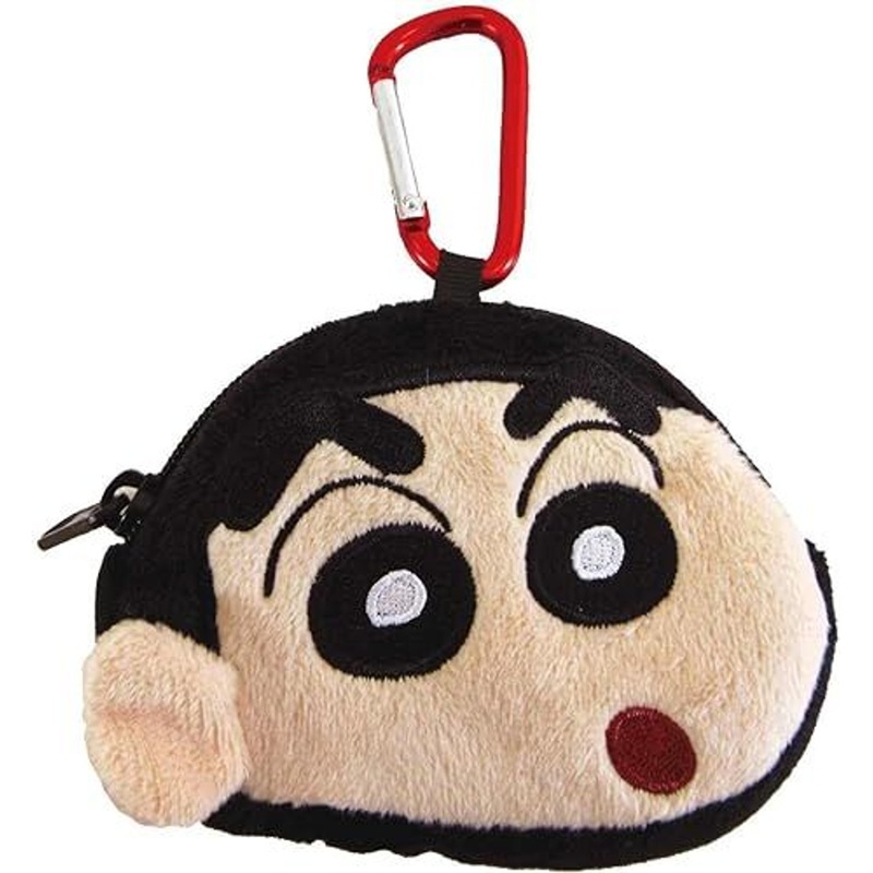 Unique730 Crayon Shin-chan Mini Pouch with Carabiner Shin-chan