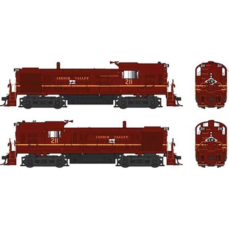 ALCo RS-3 DCC ready Lehigh Valley Tuscan 211