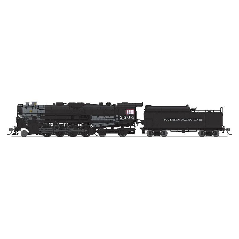 HO SP 2-8-4 Berkshire T1A Steam Loco #3504 DCC Ready