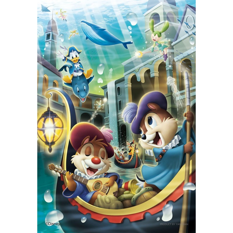 Yanoman Jigsaw Puzzle 99-447 Disney Chip ‘n Dale Water Country (99 Small Pieces)