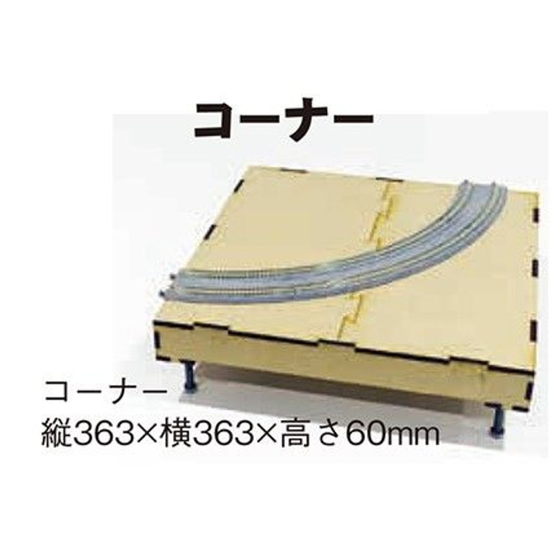 Kato 24-056 T-TRAK Module Board Kit Corner (N scale)