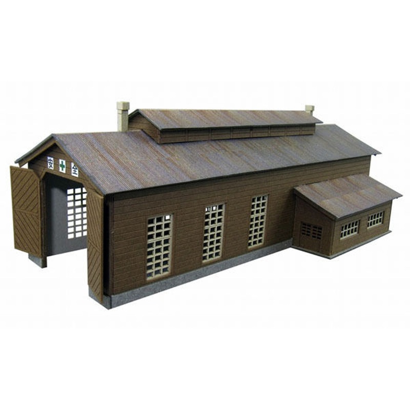 Sankei MP01-45 Locomotive House 1/220 Z Scale Paper Kits