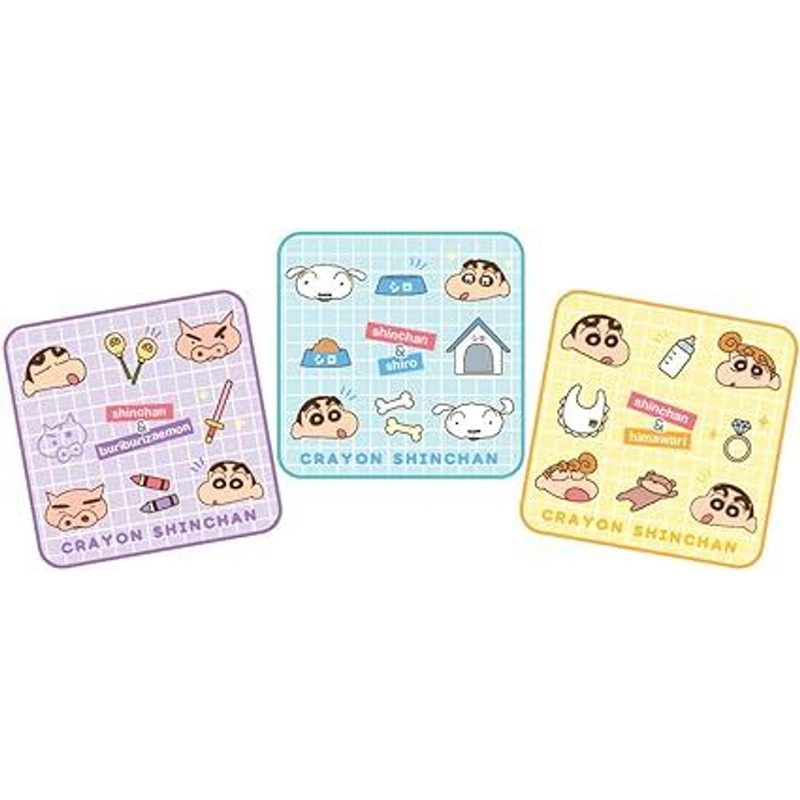 T’s Factory Crayon Shin-chan Handkerchief Towel 3 Pcs Set Icon