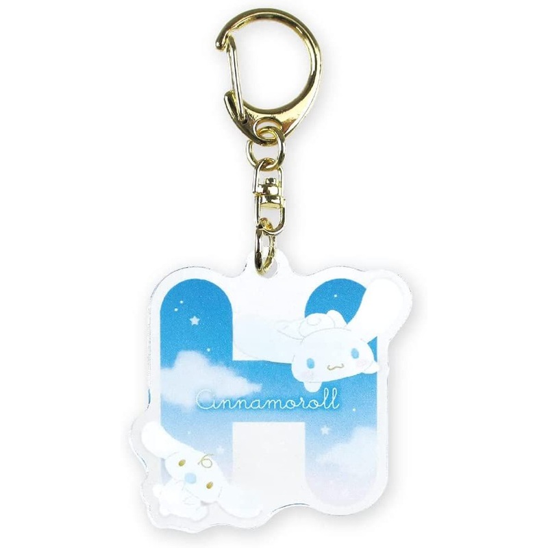 T’s Factory Initial Acrylic Keychain Sanrio Cinnamoroll & Milk H