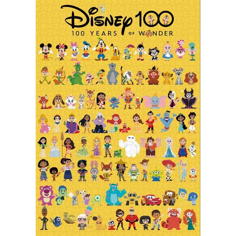 Tenyo Jigsaw Puzzle Disney 100: Cute Celebration 100 Years of Wonder (1000 Pieces)