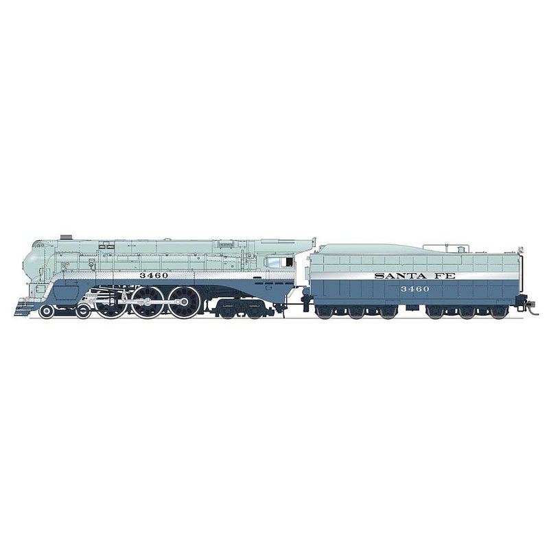 4-6-4 ATSF Blue Goose #3460 DCC