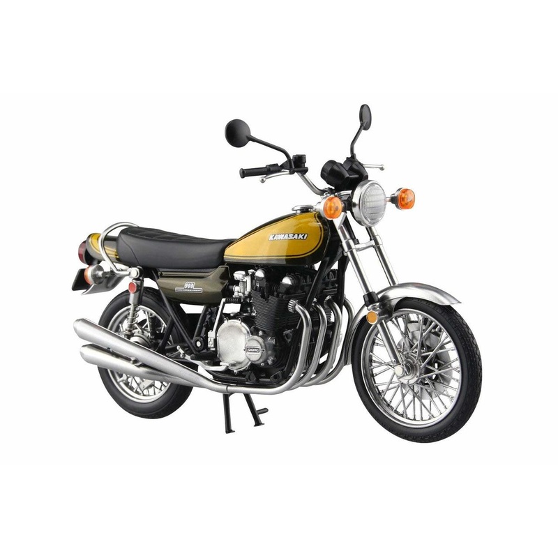 Aoshima Skynet 04590 Kawasaki 900Super4 (Z1) Yellow Ball 1/12 Finished Model