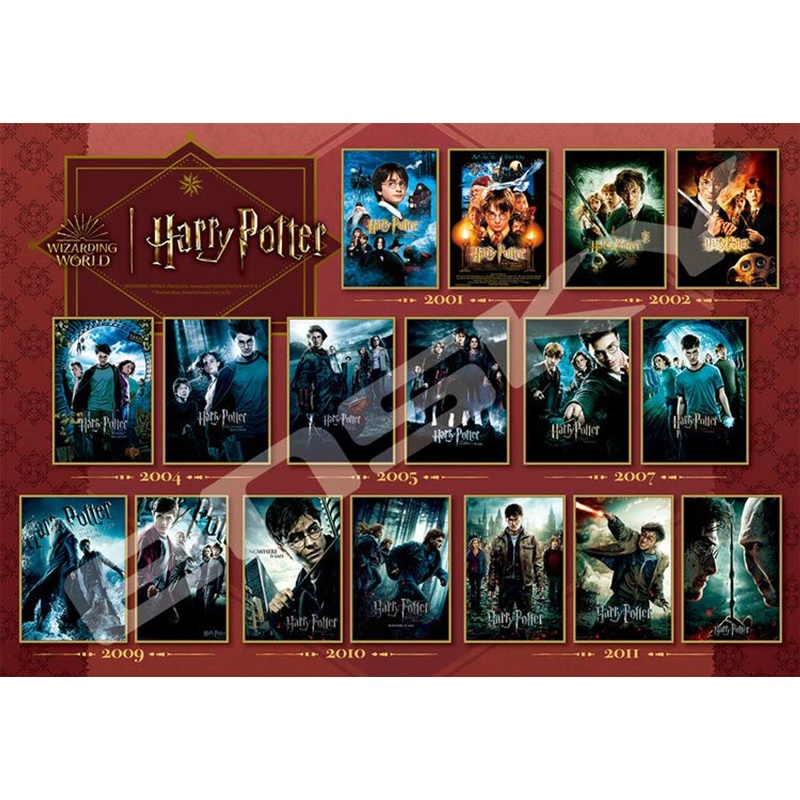 Ensky 1000T-342 Jigsaw Puzzle Harry Potter Movie Poster Collection (1000 Pieces)
