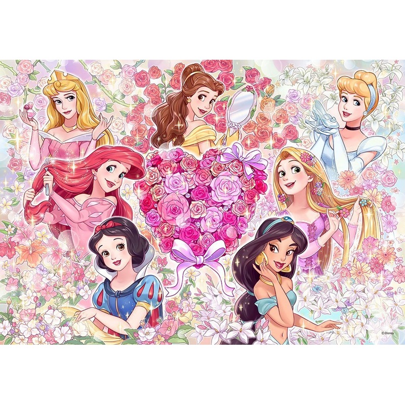 Tenyo Japan Jigsaw Puzzle D-200-902 Disney Princess Memorial Flower (200 Pieces)