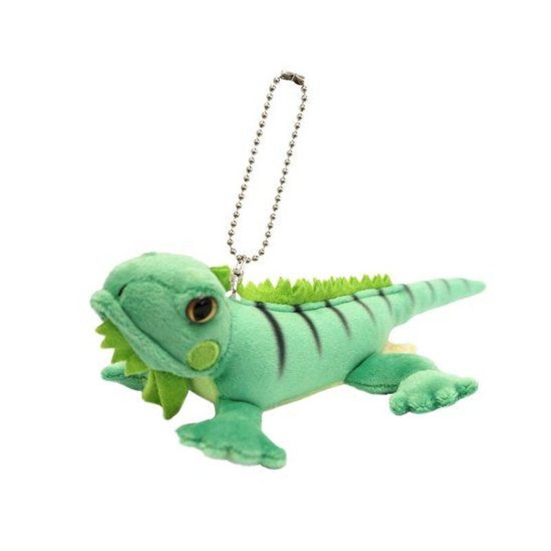 TAKE OFF ANIMANIA Plush Doll Key Chain Green Iguana