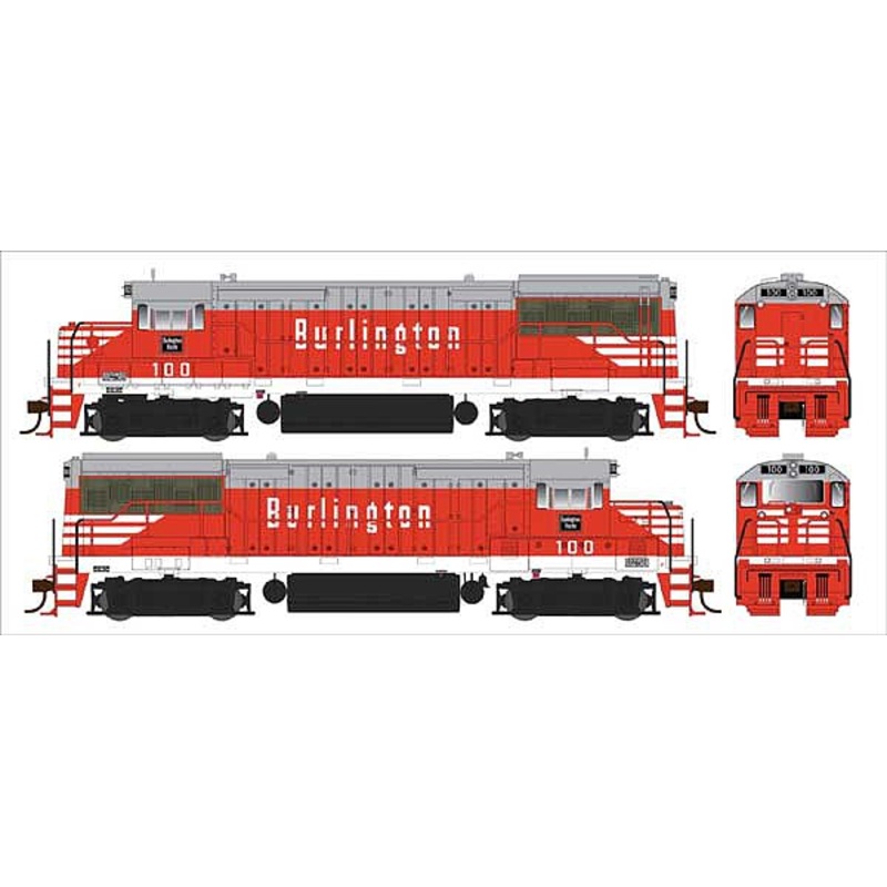 U25b CB&Q PH IIb #100 DCC and Sound