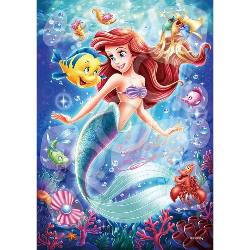 Epoch 72-403 Jigsaw Puzzle Disney Ariel – Jewel of the Sea – (Decoration Puzzle)(108 Pieces)