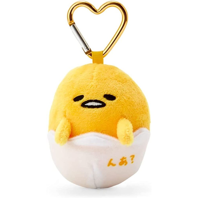 Sanrio Plush Mascot Holder with Heart Carabiner – Gudetama