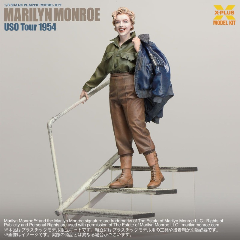 XPlus 1/8 Marilyn Monroe U.S.O. Tour 1954 Plastic Model Kit