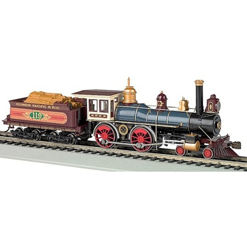 4-4-0 American w/o DCC UP #119 w/Wood Load