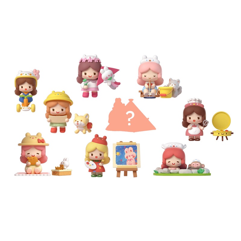 Plum Bunny Outing 9pcs Complete Box (Mini World)