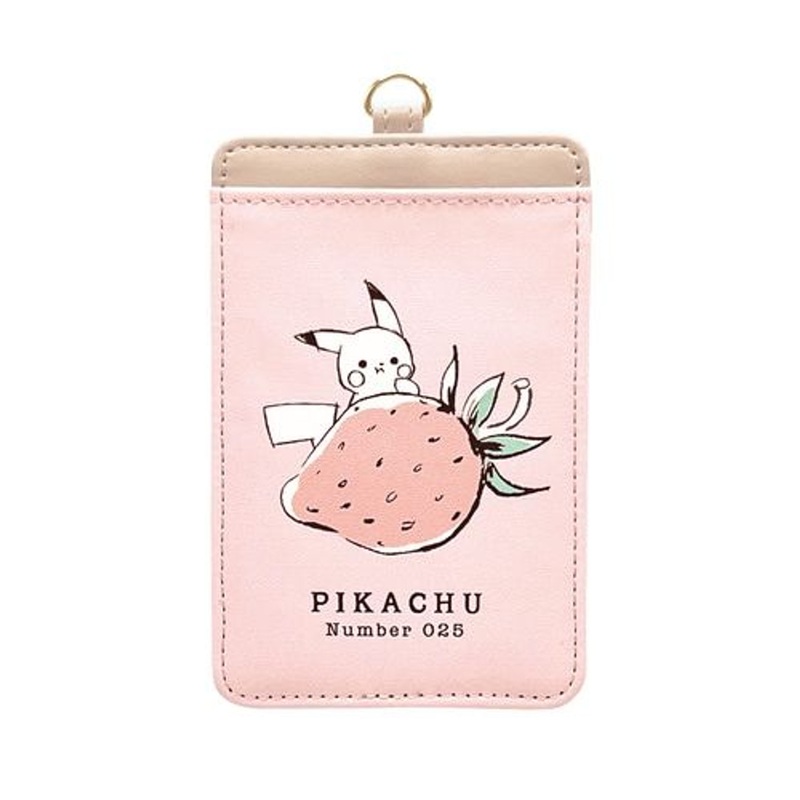 Pokemon Center Original Single Pass Case “Pikachu number025” Strawberry