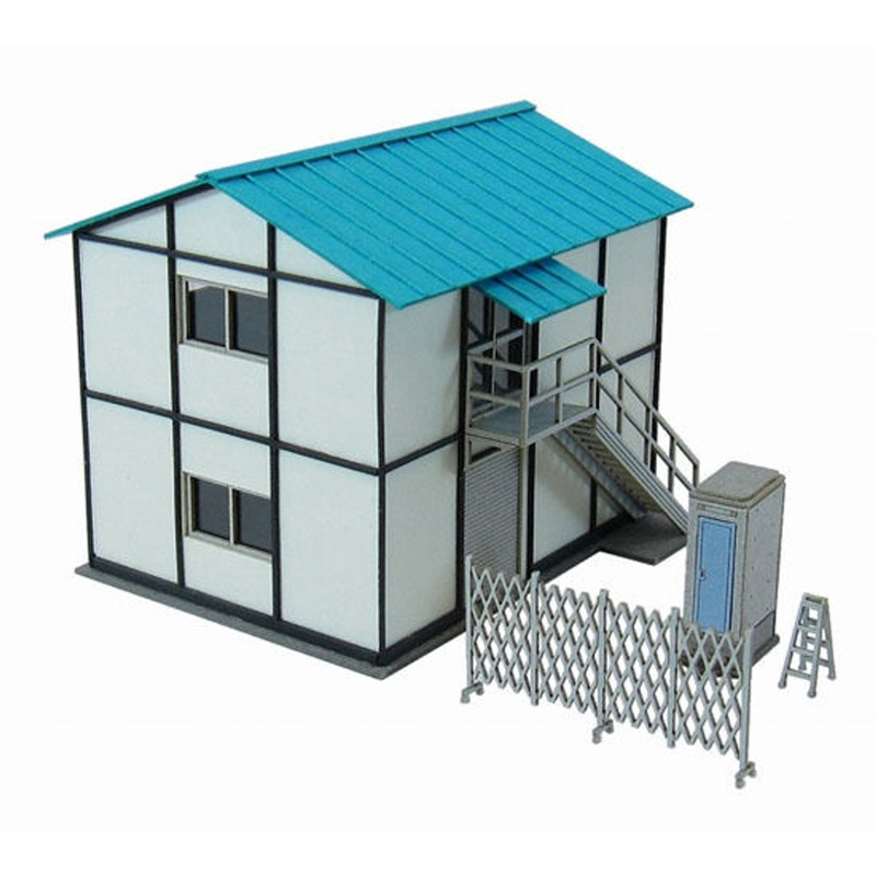 Sankei MP03-72 Prefab Office A 1/150 N Scale Paper Kits
