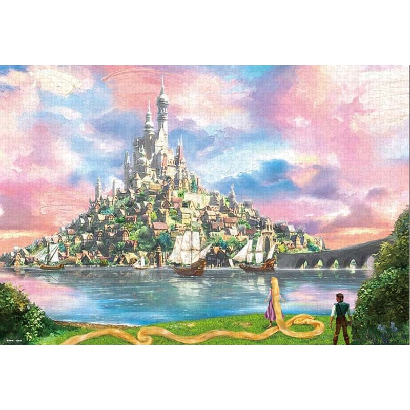 Tenyo Canvas Jigsaw Puzzle Disney Tangled ”To the Longing Kingdom” (1000 Pieces)