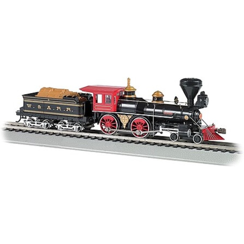 4-4-0 American DCC W&ARR The General w/Wood Load
