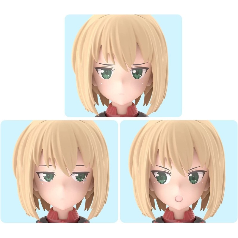 Bandai 30MS Option Face Parts Vol.5 All 3 Types Facial Expression Set (Color B) Plastic Model