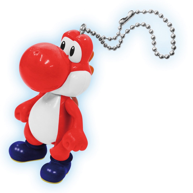 Morimotosangyo Super Mario Swing Mascot Ver.2 Red Yoshi Keychain