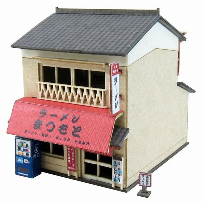 Sankei MP01-115 Noodle Shop 1/220 Z Scale Paper Kits