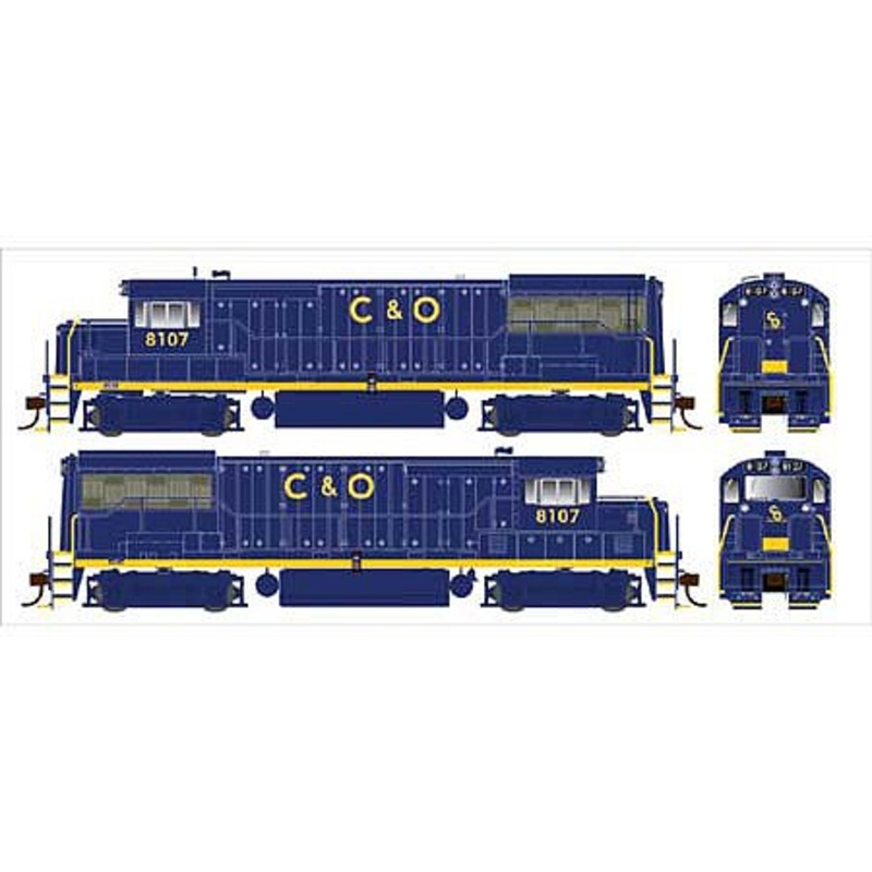 U25b C&O Blue PH IIa #8107 DCC Ready