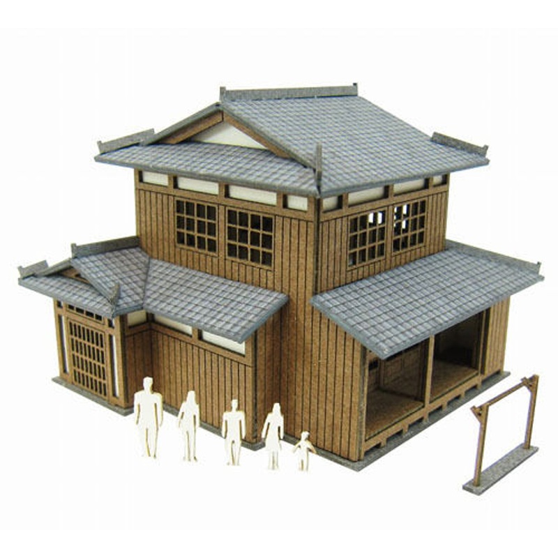 Sankei MP01-141 House B 1/220 Z Scale Paper Kits