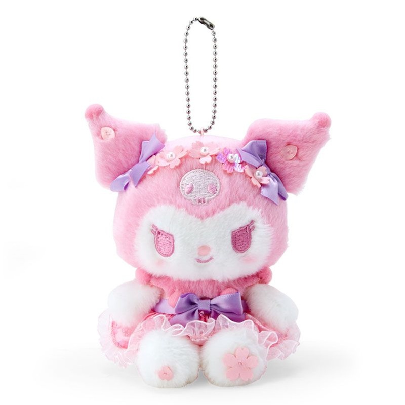 Sanrio Mascot Holder Kuromi in Cherry Blossom Dress (Sakura)
