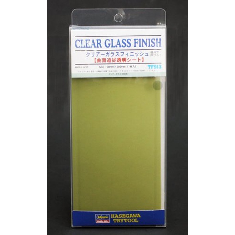 Hasegawa TF-913 Clear Glass Finish 1 sheet (90 x 200mm)