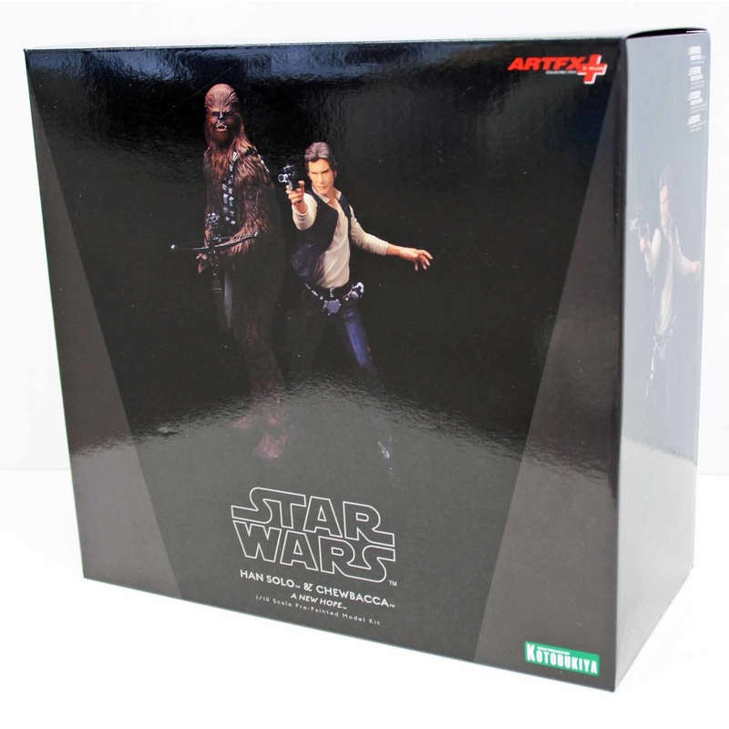 Kotobukiya SW88 ARTFX + STAR WARS Han Solo & Chewbacca 1/10 Scale Figure 2 Set