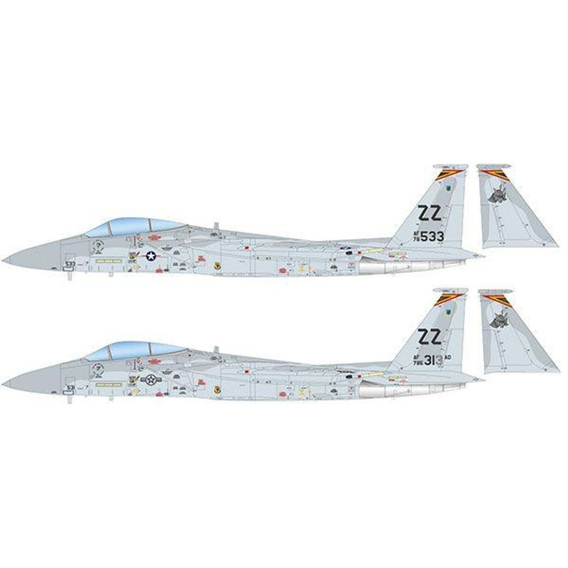 Platz 1/72 USAF Fighter Jet F-15C Eagle 18th Tactical Fighter Wing “General 1982” Plastic Model