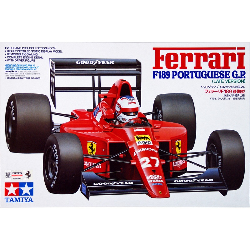 Tamiya 20024 Ferrari F189 Portuguese GP (Late Version) 1/20 scale kit