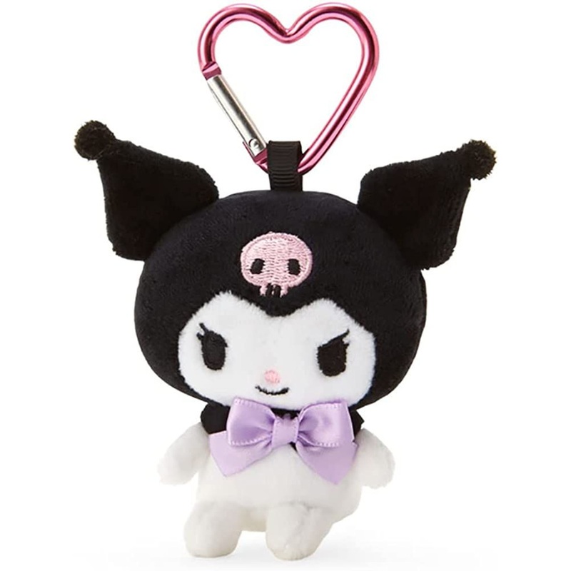 Sanrio Plush Mascot Holder with Heart Carabiner – Kuromi