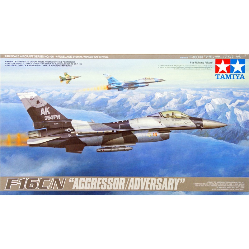 Tamiya 61106 F-16C/N Aggressor/Adversary 1/48 Scale Kit