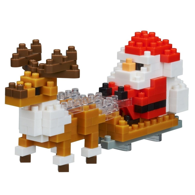 Kawada NBC-234 nanoblock Santa Claus and Reindeer