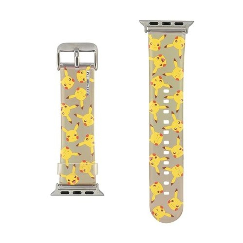 Pokemon Center Original Apple Watch 41/40/38mm Compatible Silicone Band Pikachu Yellow