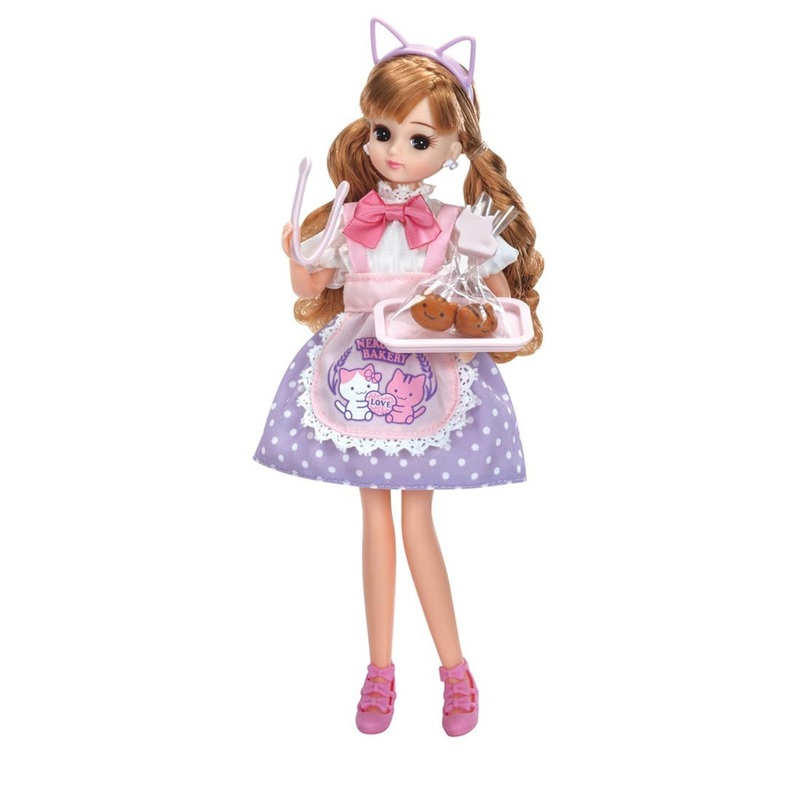 Takara Tomy Licca-chan Dress LW-13 Cat Bakery Dress Set